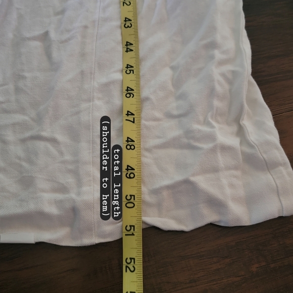 Rosetta Getty White‎ Sleeveless Wide Leg Linen Blend Cropped Apron Wrap Jumpsuit - Picture 16 of 16